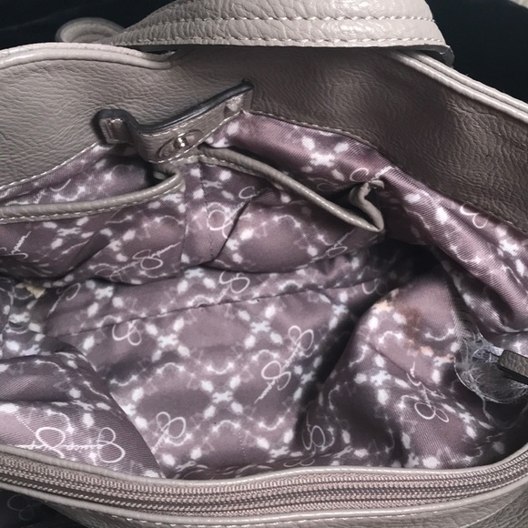 JESSICA SIMPSON GREY TOTE SHOULDER BAG - Picture 5 of 8
